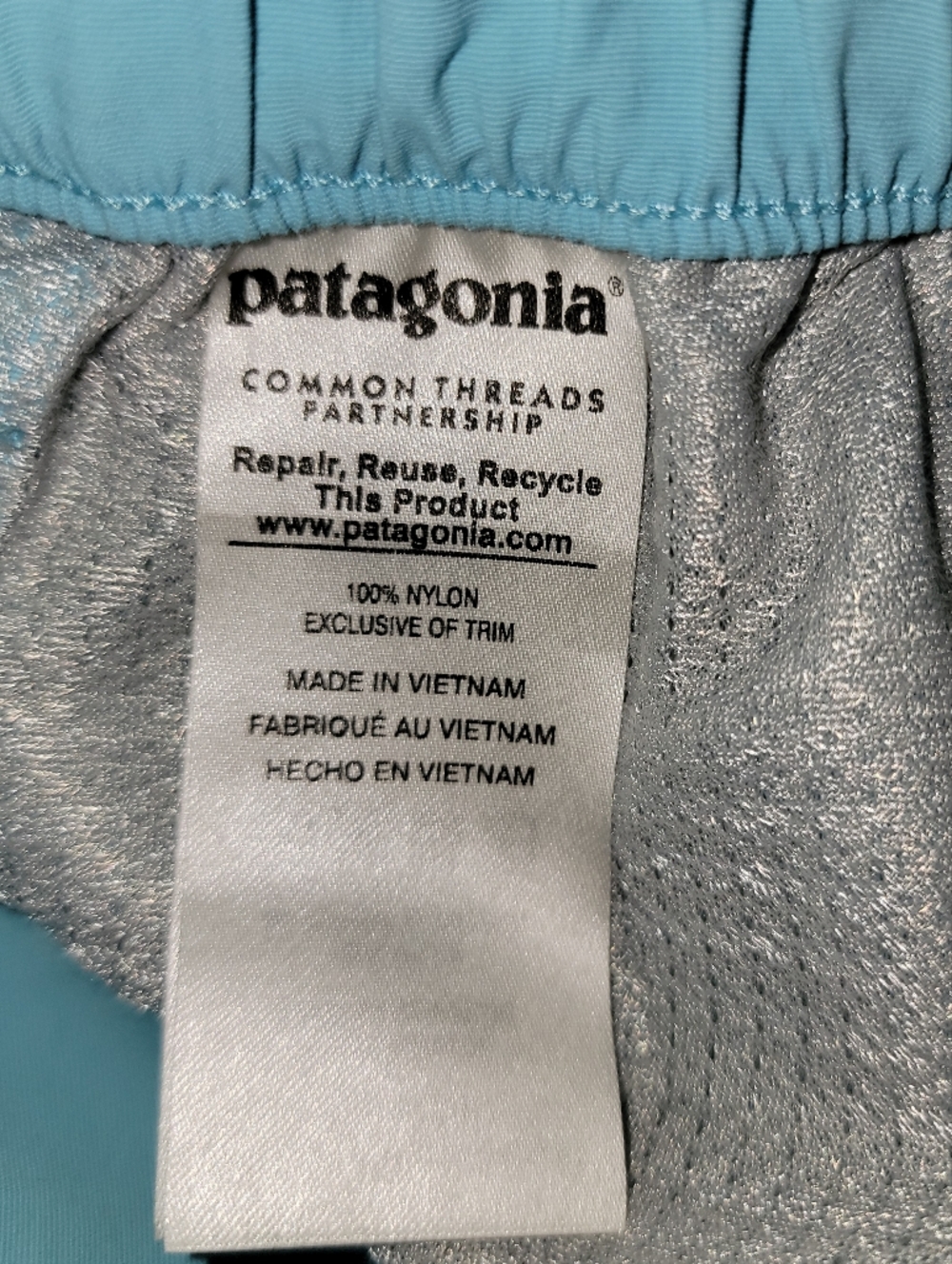 Patagonia Light Blue Women's Athletic Elastic-Waist Shorts - Picture 6 of 9